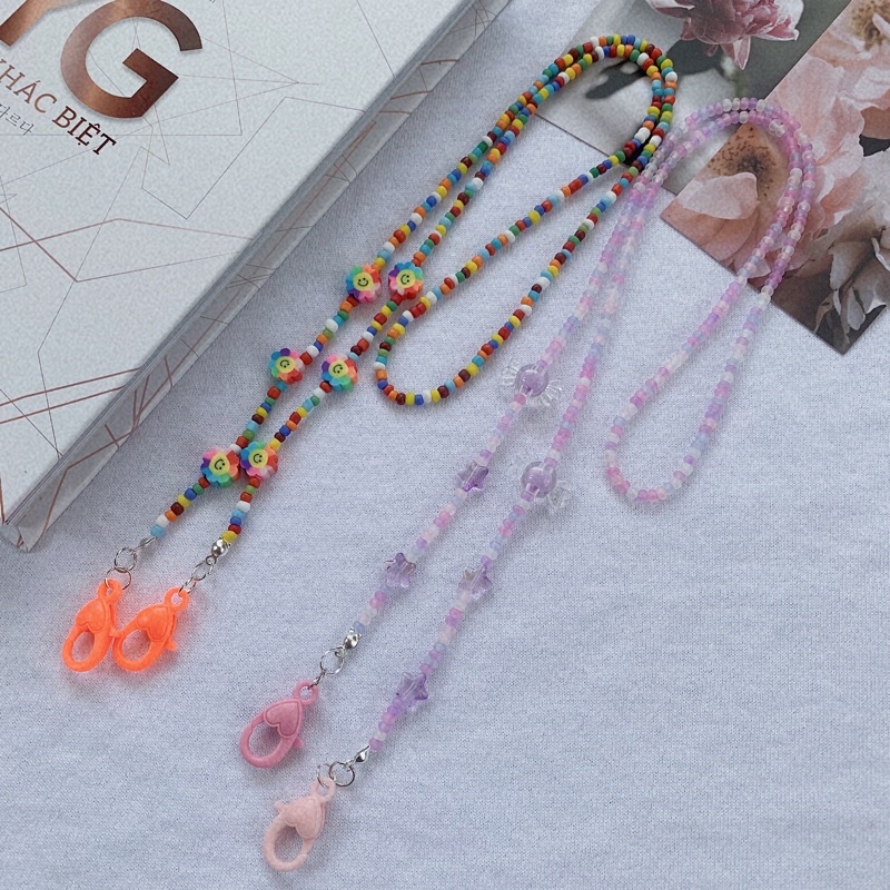 Dây đeo khẩu trang hạt cườm handmade
