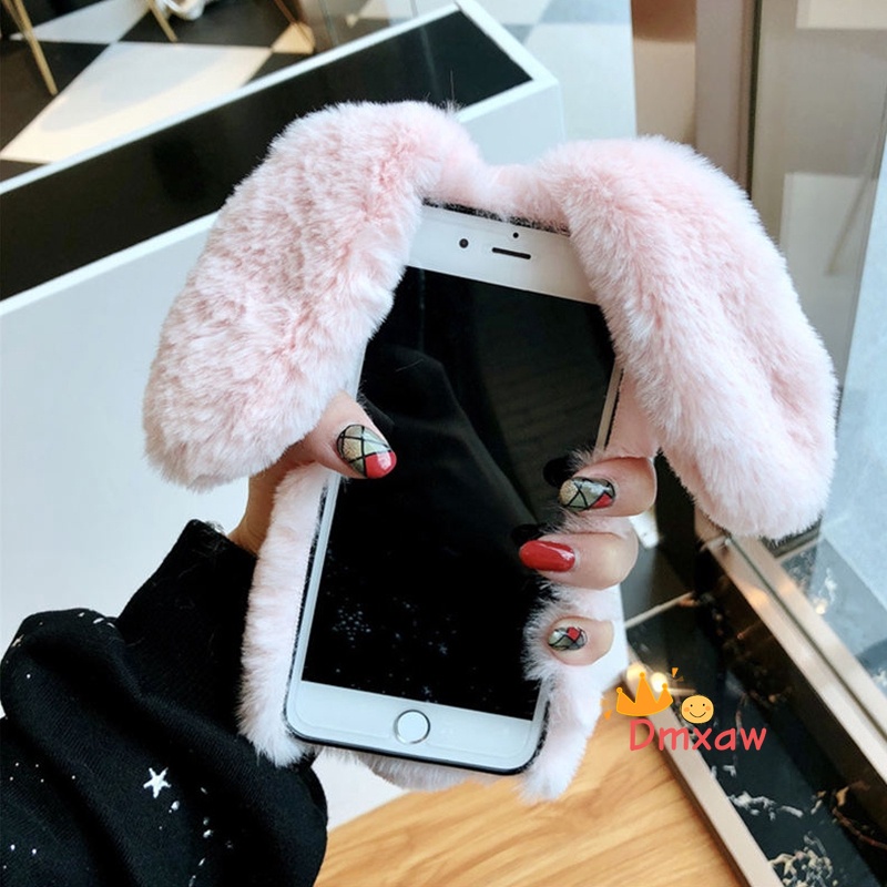 Bao Da Điện Thoại Kiểu Lông Thỏ Cho samsung galaxy a13 4g a23 a76 a53 a33 a03 m33 5g m51 Ốp