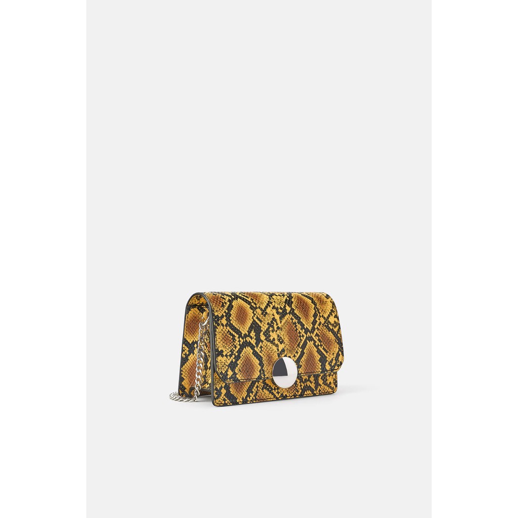 (Zara đủ bill) Túi Zara ANIMAL PRINT CROSSBODY BELT BAG