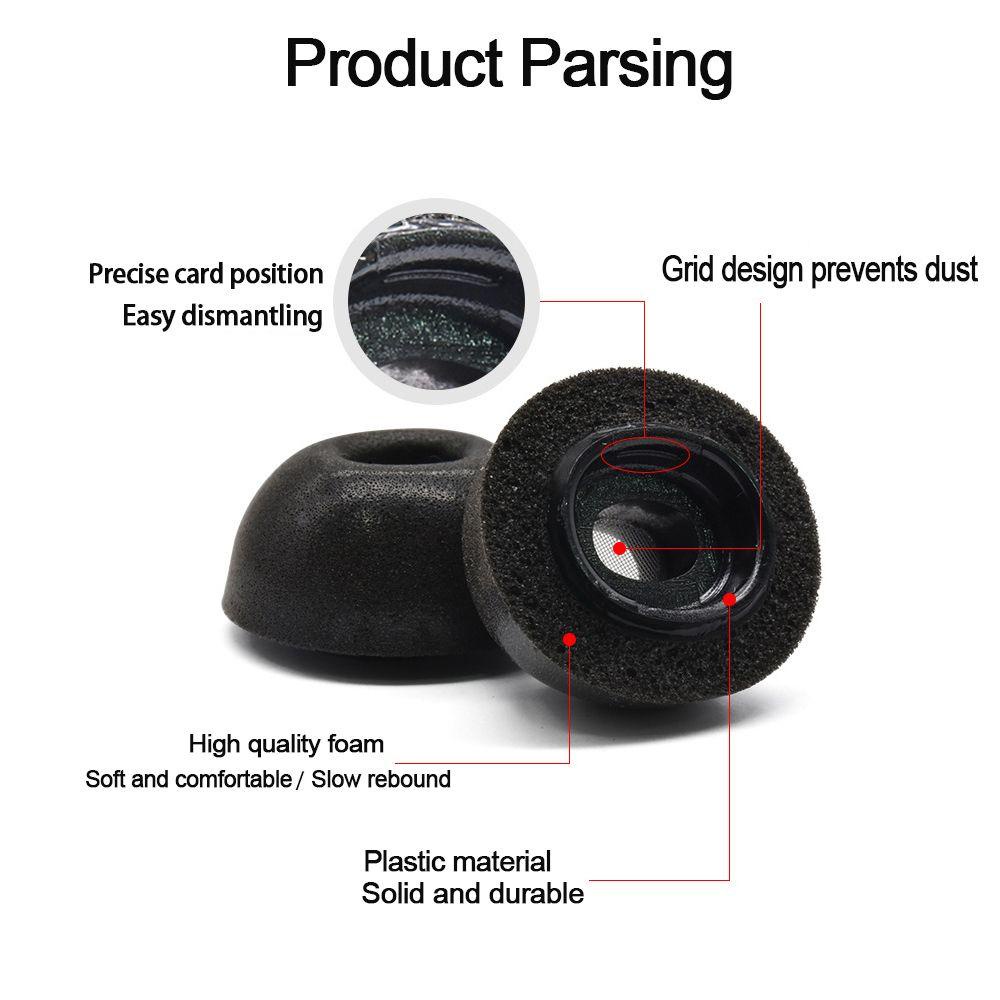 MYRONGVN Đệm Bọc Bảo Vệ Tai Nghe Chụp Đầu Bằng Memory Foam Thay Thế Tiện Dụng Cho Apple Airpods Pro