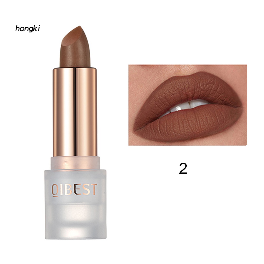 [Hàng mới về] Son môi trang điểm QIBEST dưỡng ẩm không phai màu lâu trôi