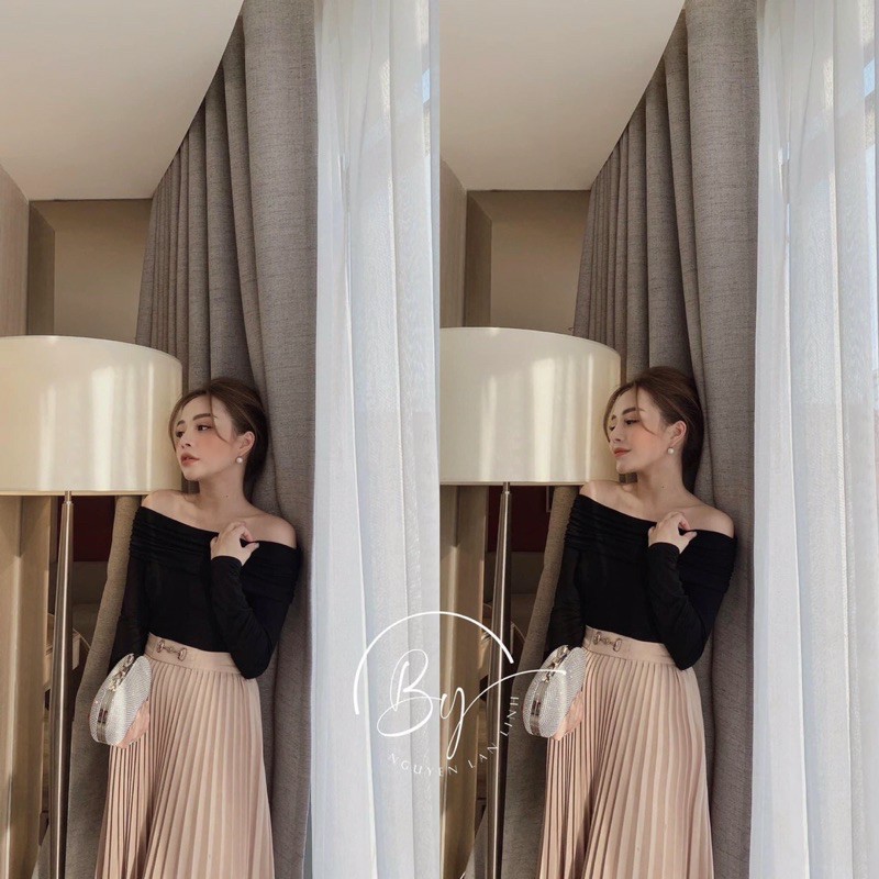 Áo trễ vai siêu xinh/ chất len tăm L1