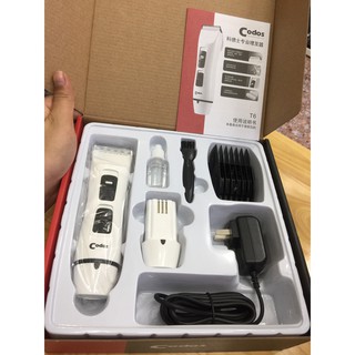 Tông Đơ Cắt Tóc 2 Pin Codos T6 (hàng chính hãng)