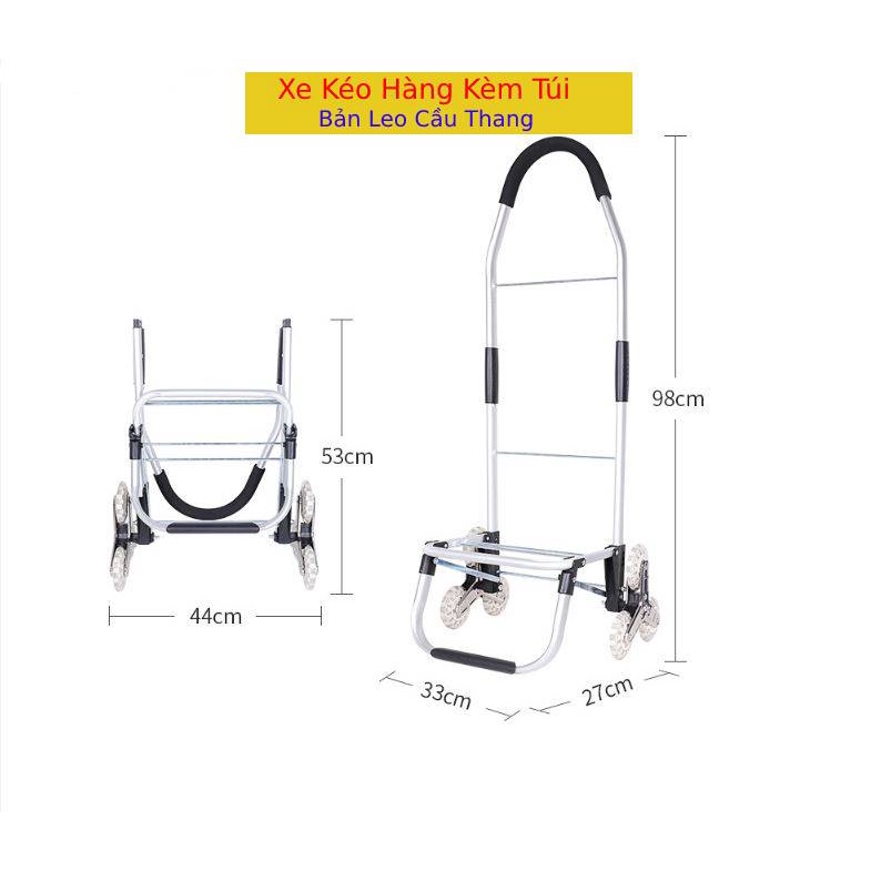 Xe kéo hàng kèm túi tiện lợi XDC03 mới