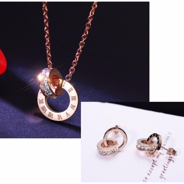 Set bộ trang sức titan ko đen ( nhắn shop chọn mẫu )
