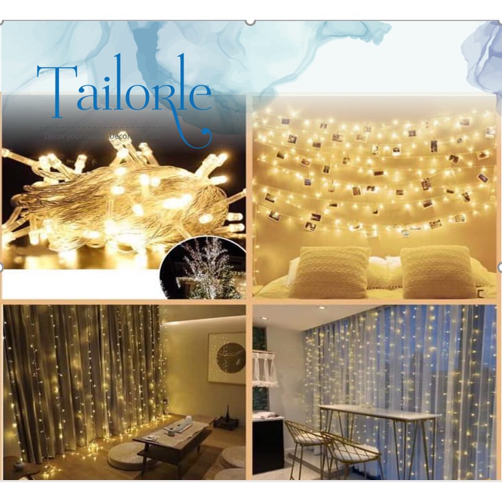 Dây đèn led trang trí nhấp nháy đủ màu dùng cho dịp giáng sinh, tết trang hoàng nhà cửa tiệc sinh nhật, liên hoan | BigBuy360 - bigbuy360.vn