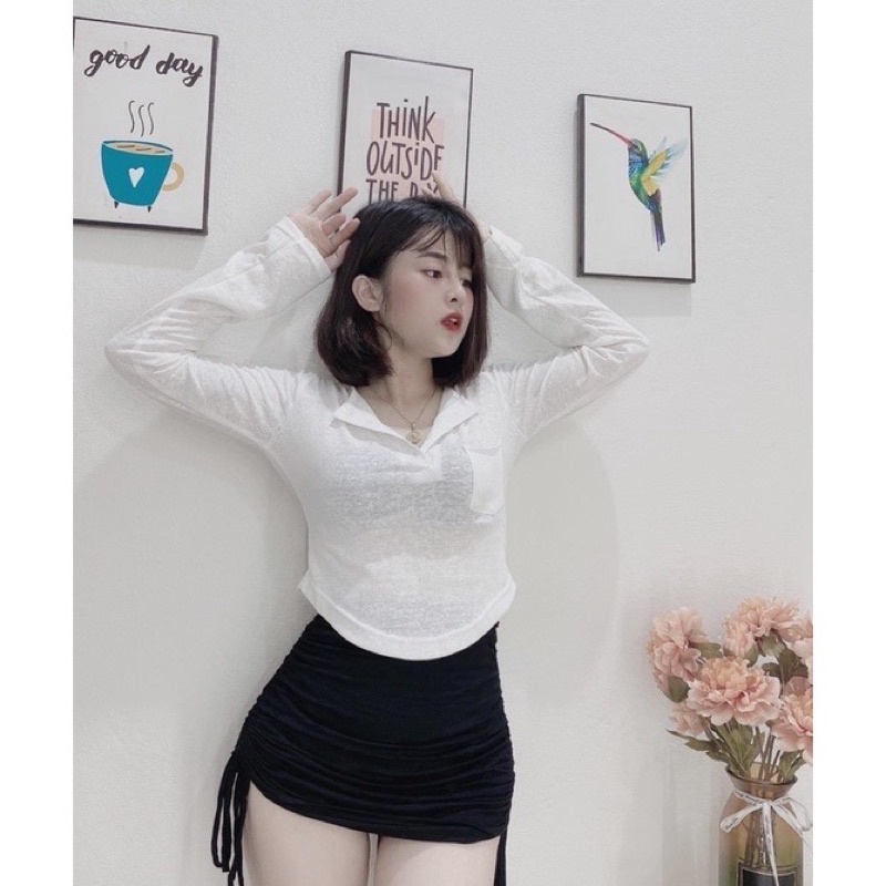 CHÂN VÁY RÚT DÂY THUN GÂN + PORIP | BigBuy360 - bigbuy360.vn