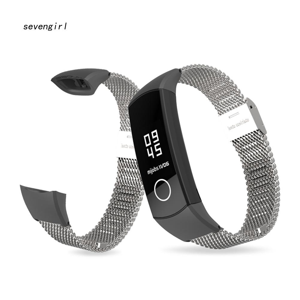 Dây đeo thép không gỉ dạng lưới thay thế cho đồng hồ thông minh Huawei Honor 4