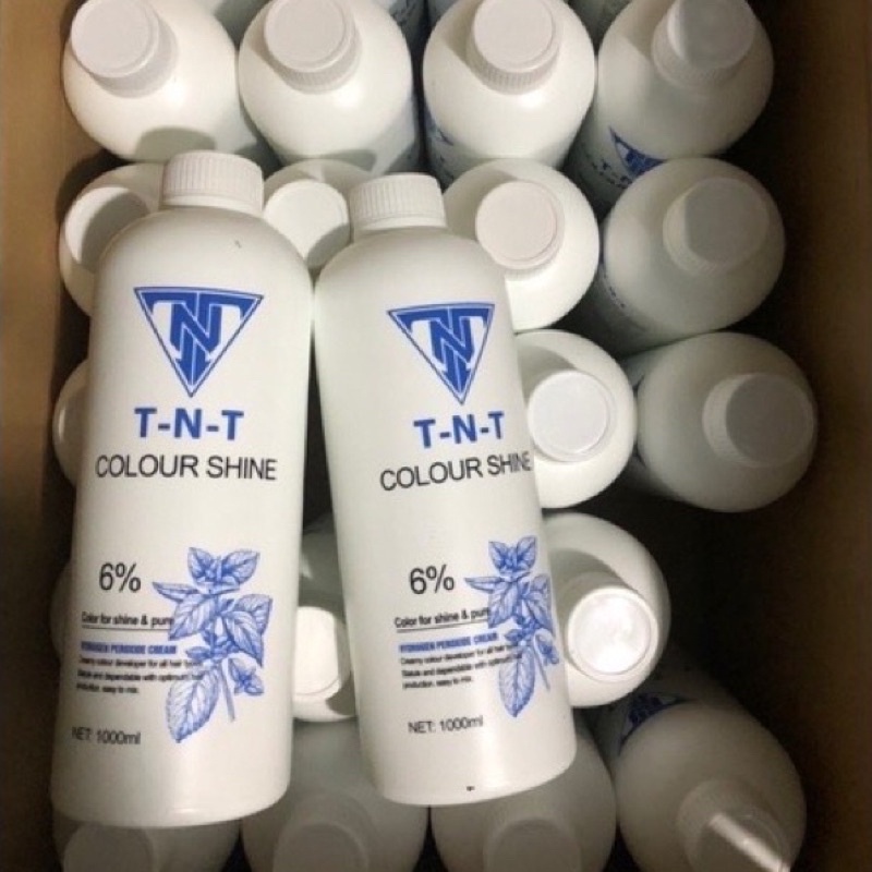 Oxy trợ nhuộm TNT hương bạc hà chống xót da đầu 1000ml