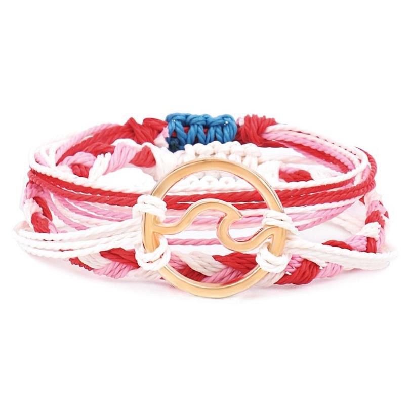 Set 3 Vòng Tay Bện Dây Nhiều Lớp Thời Trang Cho Nam Nữ