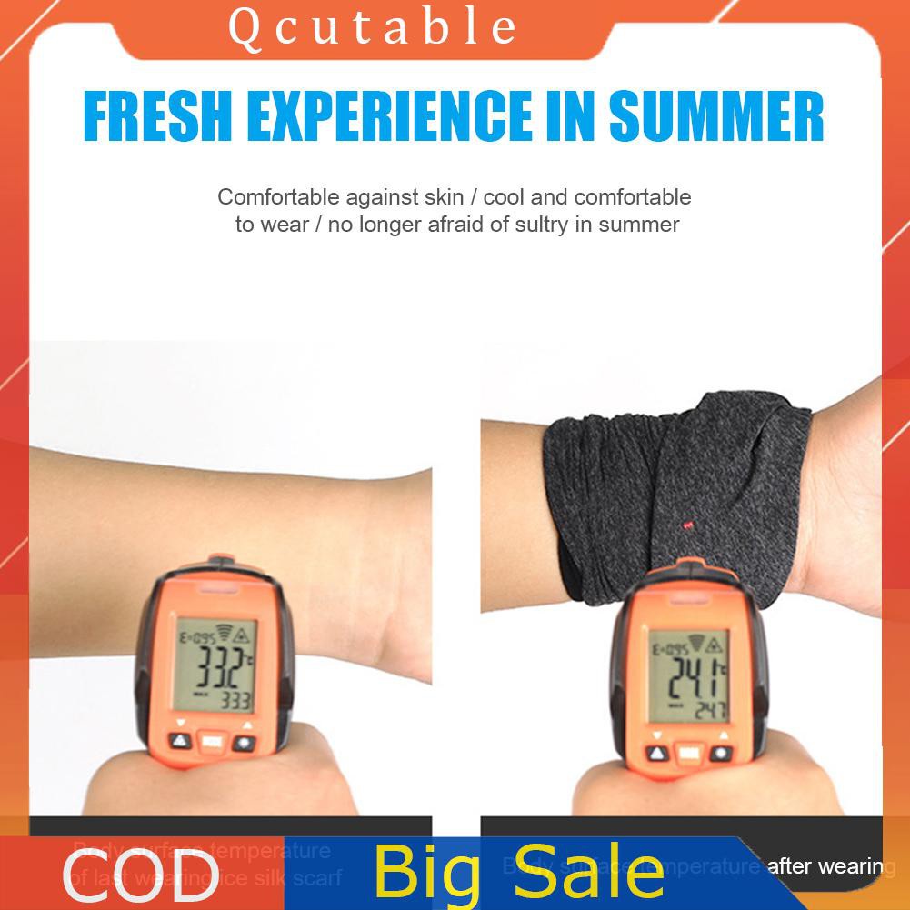 Khăn trùm mặt và cổ bằng lụa băng chống nắng đa năng khi lái xe ngoài trời