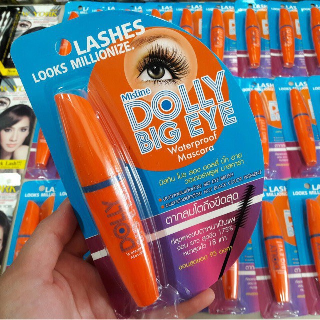 Chuốt mi cong chống nhòe kháng nước Mistine Dolly Big Eye Thái Lan 6ml