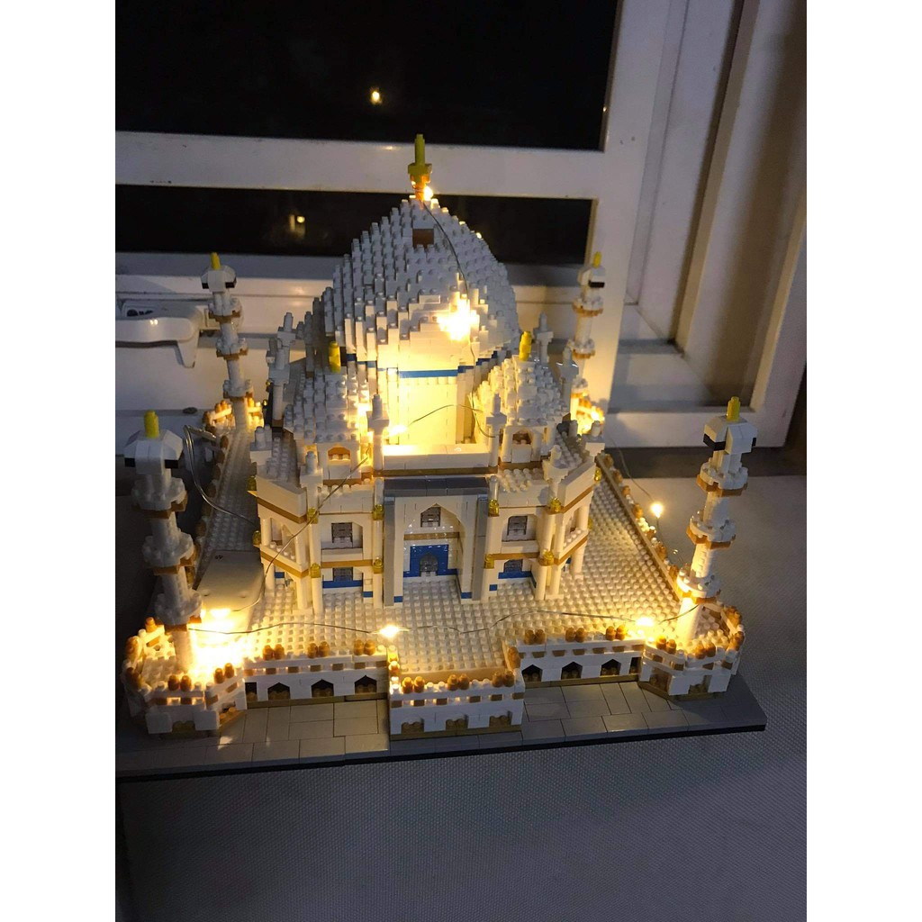 [BUILDING] BỘ LẮP GHÉP NGÔI ĐỀN TAJ MAHAL 4200 CHI TIẾT - KÈM THEO ĐÈN LED LUNG LINH HUYỀN BÍ