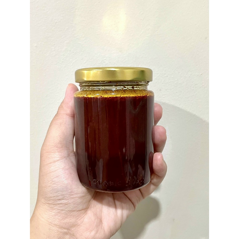 Hũ tròn 200ml, hũ thủy tinh tròn nắp thiếc đựng gia vị, đựng đông trùng hạ thảo, mật ong