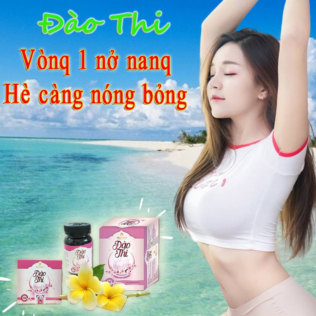 Combo thần thánh tăng vòng 1 cực to - sủi + viên uống + kem bôi nở ngực Đào Thi Cowshop