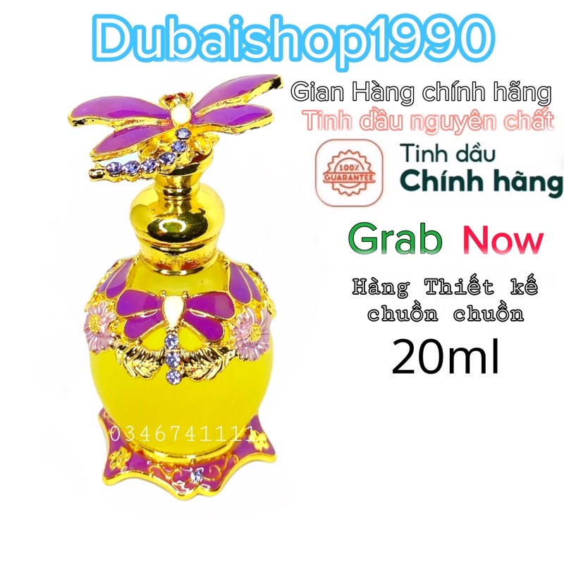 tinh dầu nước hoa Dubai thiết kế cao cấp chuồn tím