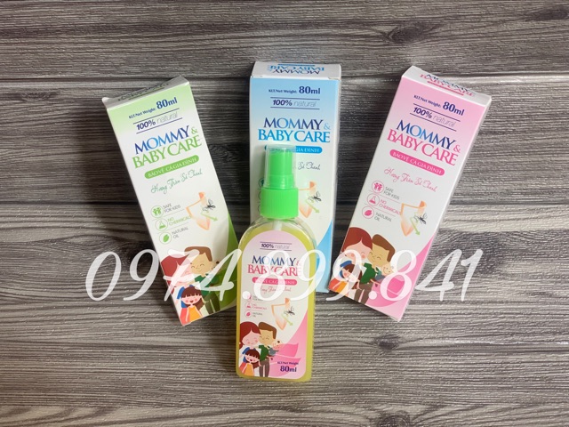 Xịt chống muỗi hương tràm sả chanh MOMMY & BABBYCARE chính hãng cho mẹ và bé