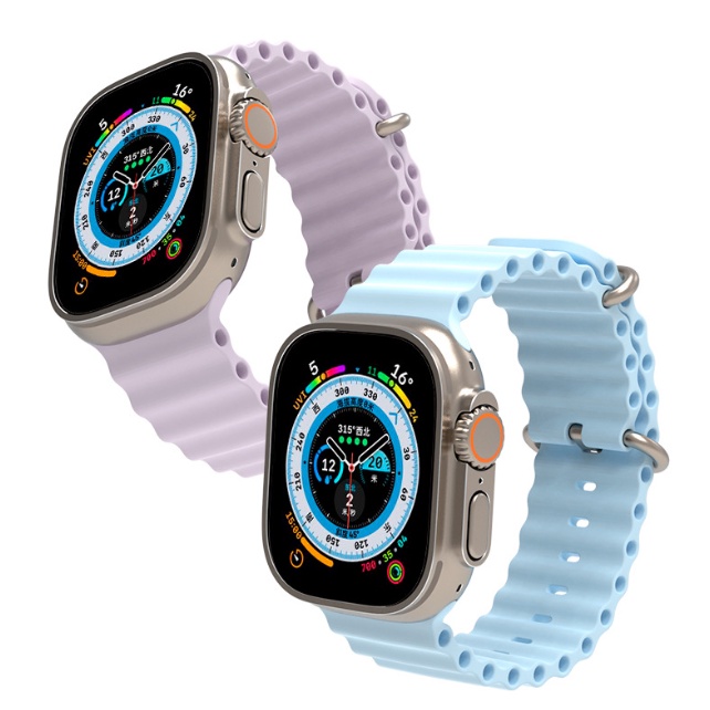 Dây đeo đồng hồ thông minh watch 8 ultra chất liệu silicone 42mm 38mm 40mm 44mm