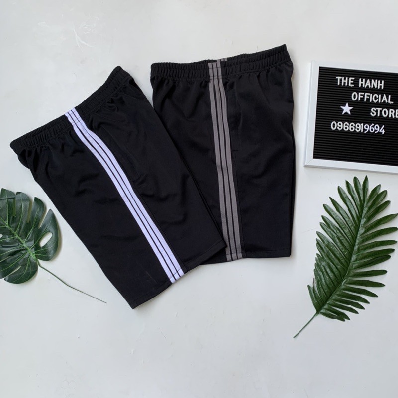 quần đùi nam 3 sọc💖FREESHIP💖quần đùi nam 3 sọc QĐPOLY đen | BigBuy360 - bigbuy360.vn