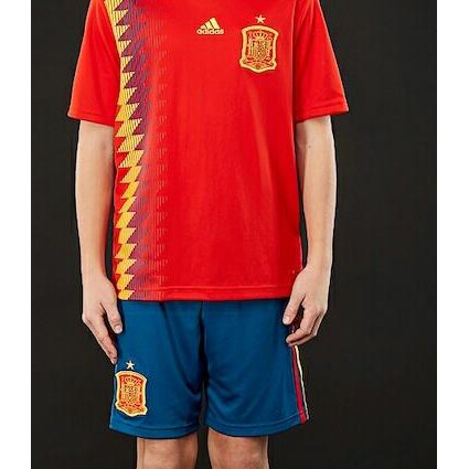 Áo Thun Đồng Phục Bóng Đá Tây Ban Nha Spain Jersey 2018 Cho Bé