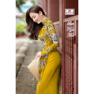 Vải áo dài in chuyển nhiệt 3D