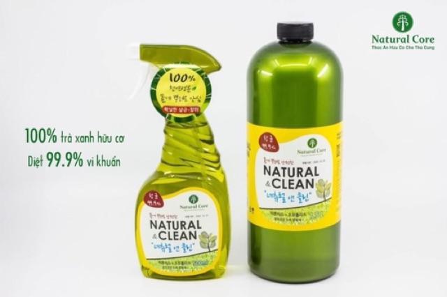 500mil Natural clean xịt khử mùi diệt khuẩn cho chó mèo