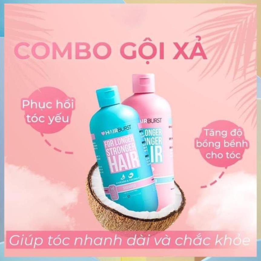 CẶP DẦU GỘI XẢ HAIRBURST⚡ FREESHIP ⚡CẶP DẦU GỘI XẢ HAIRBURST Chăm Sóc, Kích Thích Mọc Tóc, Ngăn Ngừa Rụng(350Ml/1chai) #