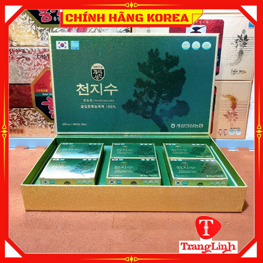 Tinh dầu thông đỏ hàn quốc nguyên chất 100% hộp 180 viên, tranglinhkorea