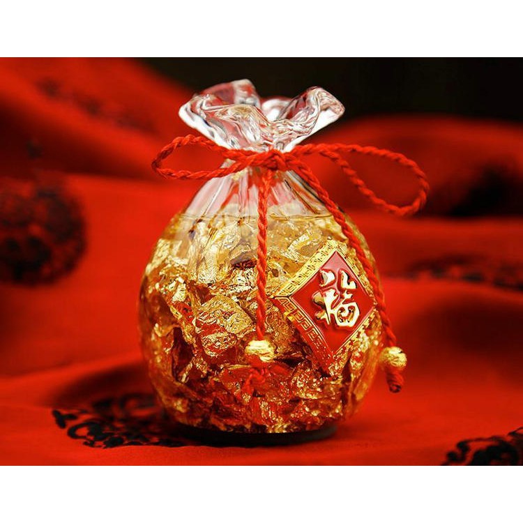 Túi vàng thủy tinh phong thủy may mắn thu hút tài lộc | BigBuy360 - bigbuy360.vn