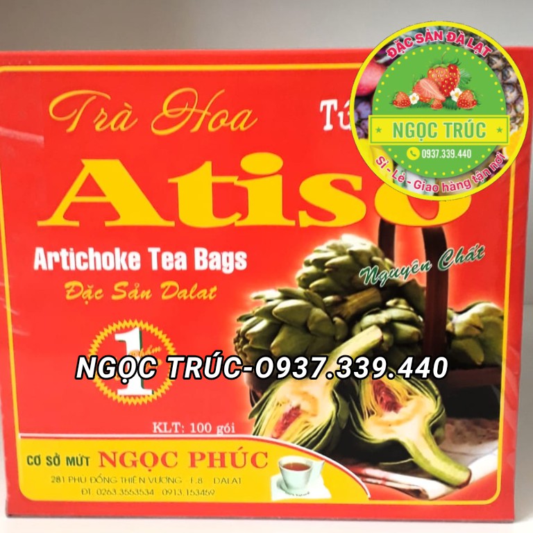 TRÀ HOA ATISO TÚI LỌC- LOẠI ĐẶC BIỆT NGUYÊN CHẤT THƠM NGON - HỘP 100 túi