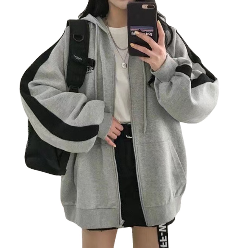 Áo khoác thể thao PERTY dáng rộng thiết kế mới phong cách Hàn Quốc thời trang mùa đông cho nữ