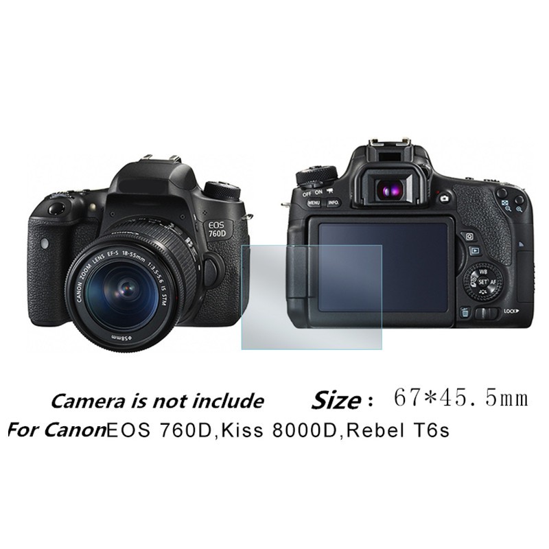 Kính Cường Lực Bảo Vệ Màn Hình Máy Ảnh Canon EOS 850D 800D 750D 760D 700D 650D 600D 550D 500D 450D 850D 800D 750D 760D 700D 650D 600D 550D 500D 450D 450D