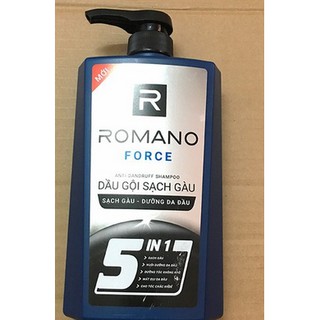 Dầu gội đầu Romano Classic / Force trị gàu 5 in 1 650g