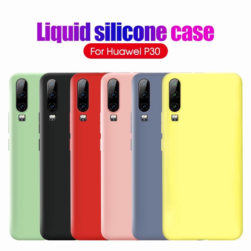 Ốp lưng nền màu bề mặt nhám cho điện thoại Huawei P30 Mate 20 Lite Pro Nova 4e Honor 10 Lite P Smart 2019