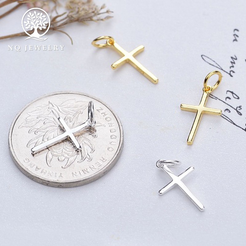 Charm bạc thánh giá treo 1.2x9.3x15.5mm - NQ Jewelry