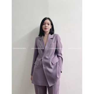 Blazer dáng suông freesize 2 lớp thời trang thiết kế nữ cao cấp