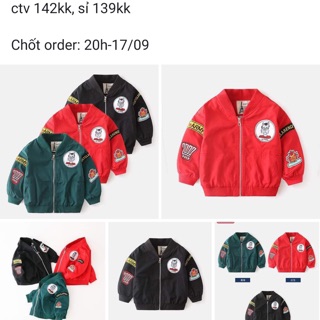 Ctv áo bomber cho bé 5000gr