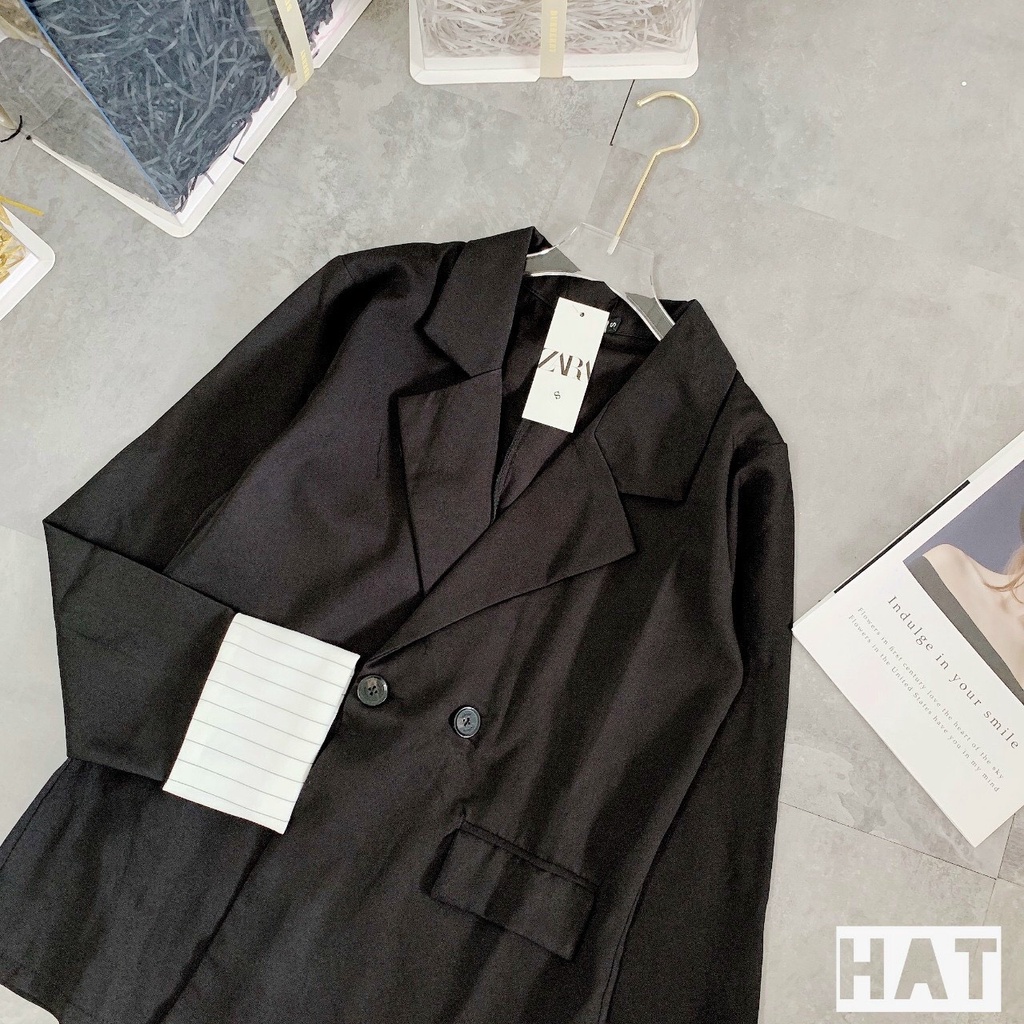 Áo Blazer công sở viền gấu áo