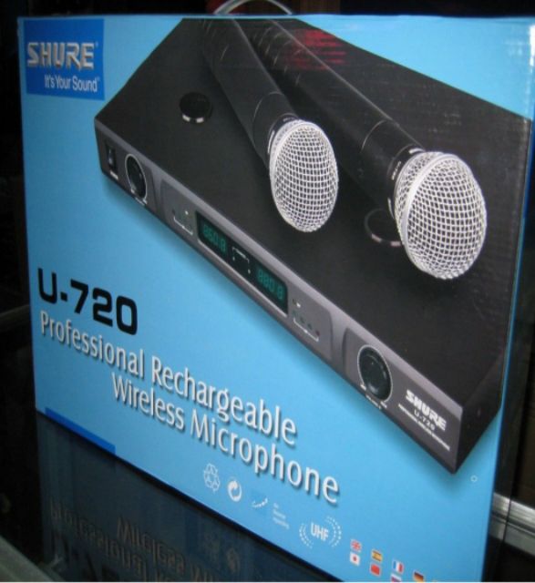 MICRO KARAOKE KHÔNG DÂY U720 SẠC PIN TRỰC TIẾP