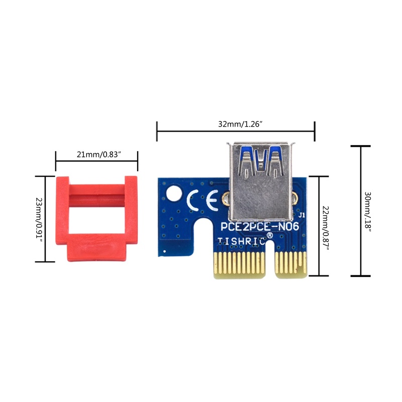 Bộ Kẹp Thẻ Mở Rộng Cáp CIE Thẳng Đứng PCI-E ETH