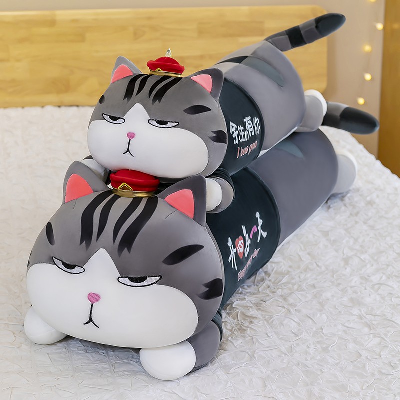 Mèo Hoàng Thượng Nằm Mặc áo Dễ Thương Size 80cm và 1m1. Chất Lượng Vải Nhung Mềm Mịn, Hàng Nhập Cao Cấp