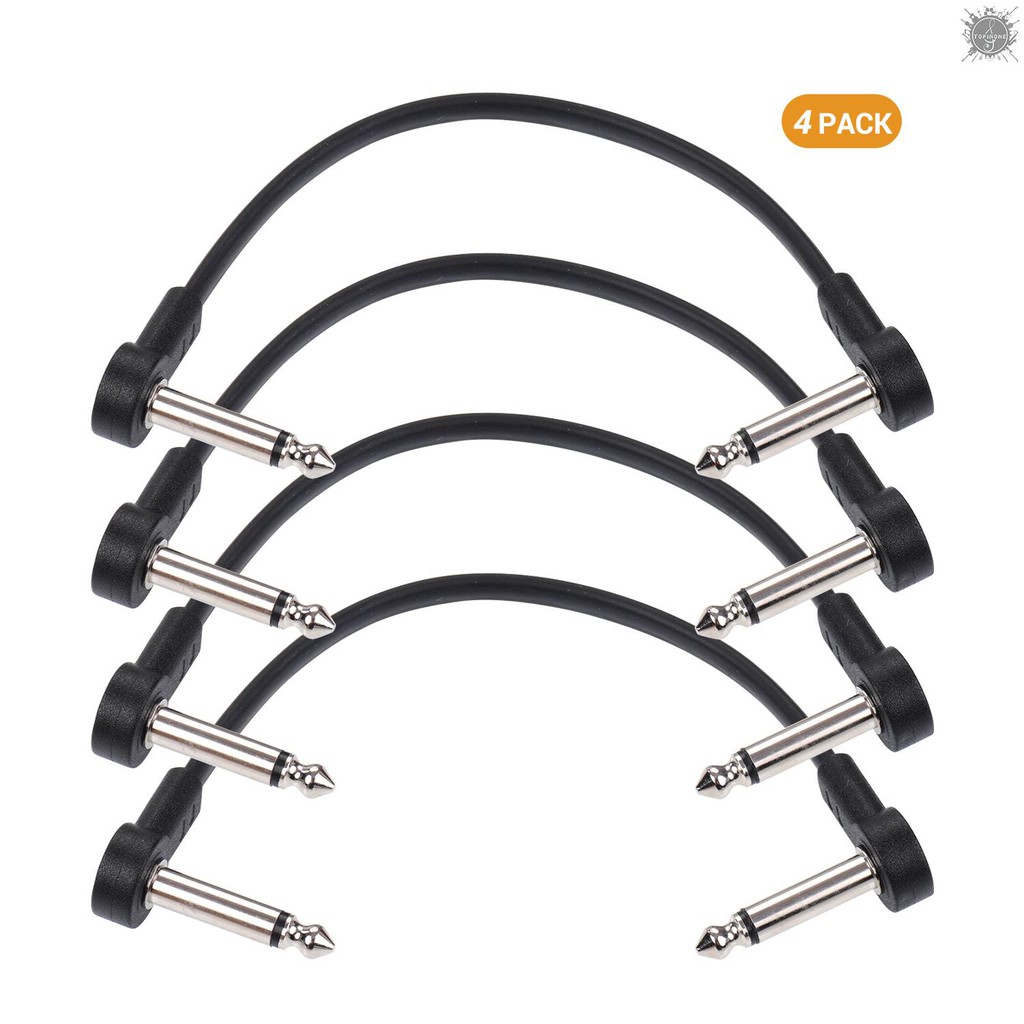 Set 4 Dây Cáp Nối Bàn Đạp Đàn Guitar Ac-8 6 Inch Và 1 / 4 Inch