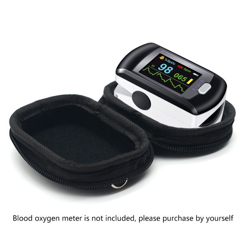 flgo Hard Storage Case for Fingertip Pulse Oximeter Blood Oxygen Saturation Monitor