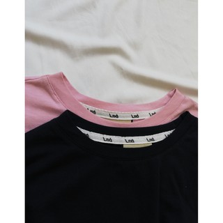 Áo croptop tay dài trơn basic đen hồng Kyubi LND