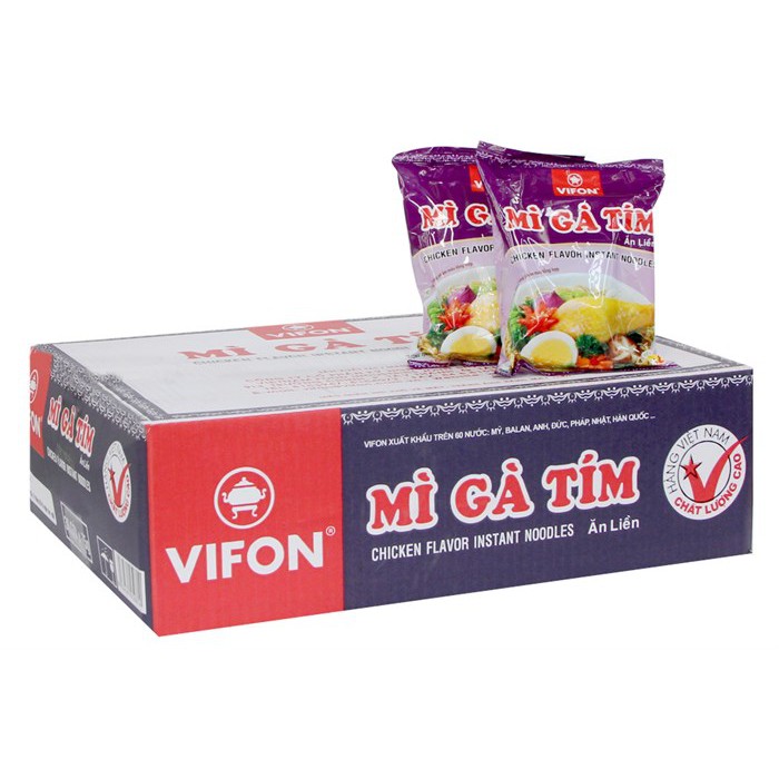 1 thùng mì gà tím Vifon 30 gói x 75g