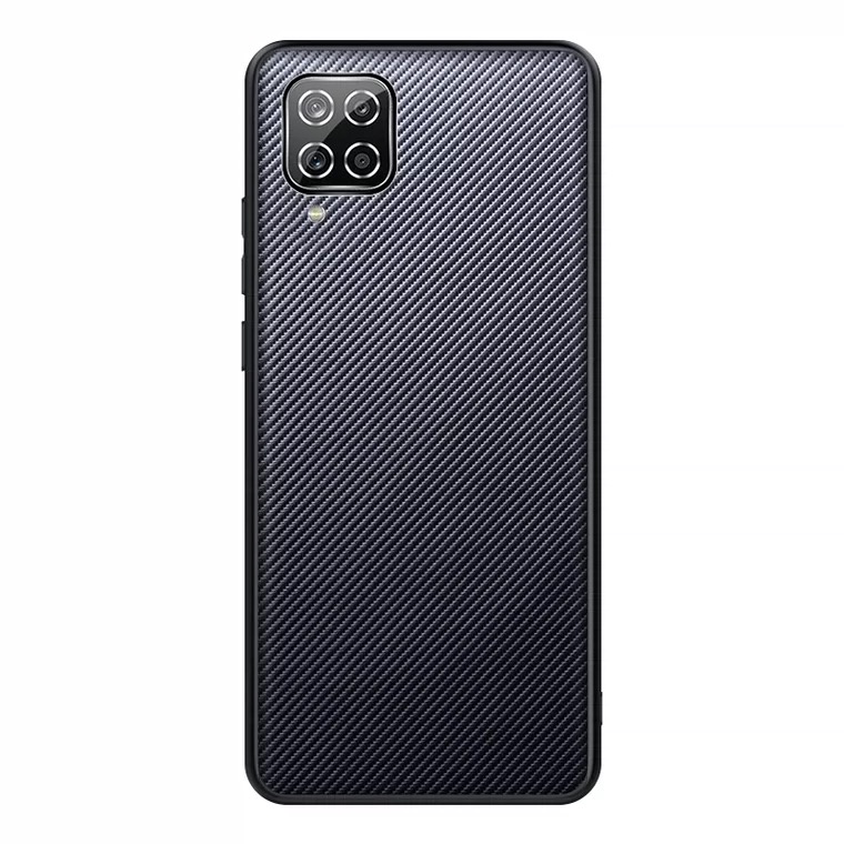 Ốp Điện Thoại TPU Mềm Chống Sốc Họa Tiết Sợi Carbon Cho Samsung Galaxy A12 M12 A42 A22 4G F22 A11 A21S