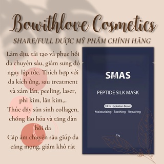 Mặt nạ phục hồi da và cấp ẩm smas peptide silk mask 25g