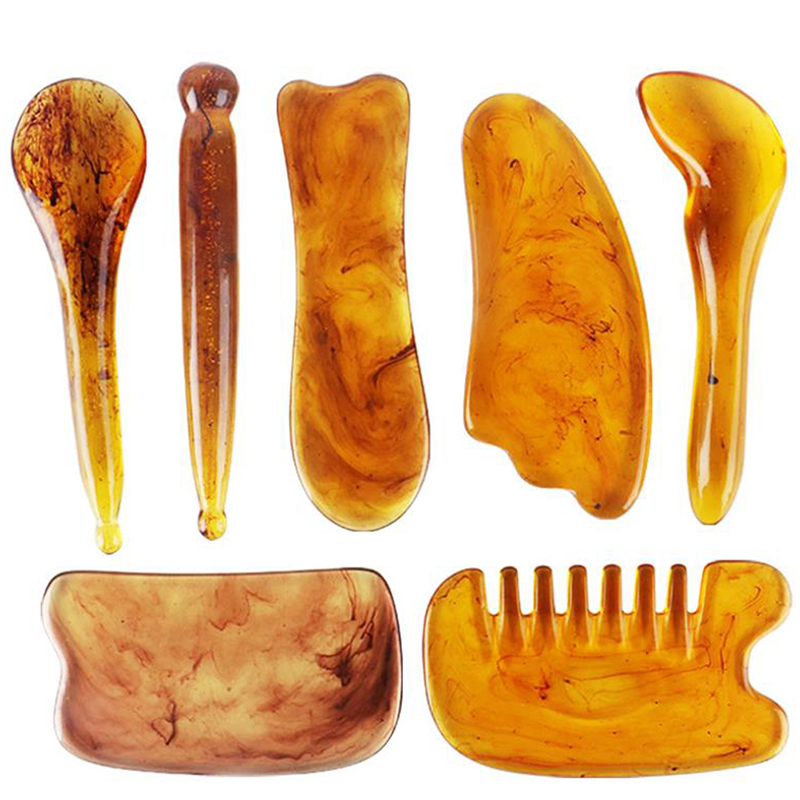 [Hàng mới về] Dụng cụ mát xa bằng nhựa màu hổ phách