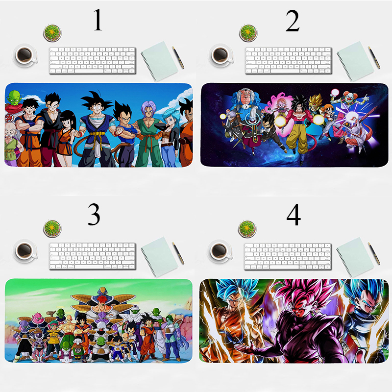 Miếng Lót Chuột Bàn Phím Và Chuột 10% Hình Dragon Ball Chống Trượt 30x60cm