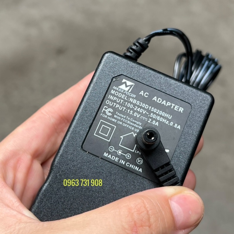 Dây sạc loa kéo DC 15V 2A bản gốc